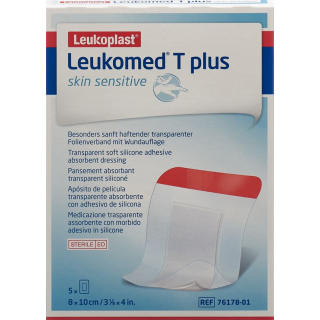 Leukomed T plus kulit sensitif 8x10cm 5 Stk