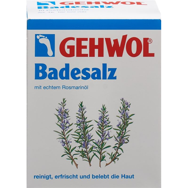 Gehwol rozemarijn badzout 10 zakjes 25 g