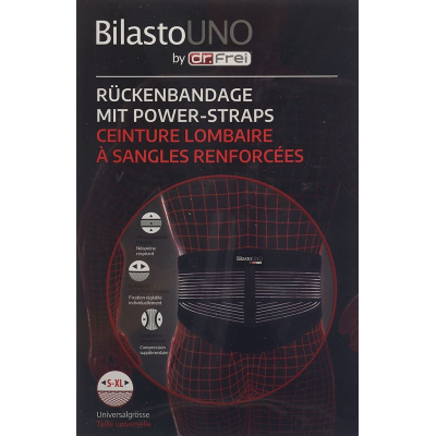 BILASTO Uno Rückenbandage S-XL электр белдіктері