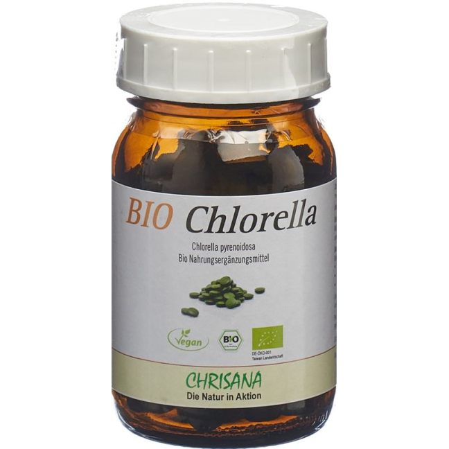 Chrisana Organic Chlorella Tabl Glass 250 pcs
