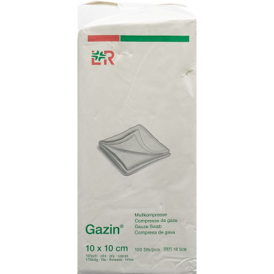 Gazin Mullkompressen 10x10cm 16-fach usteril 100 Stk