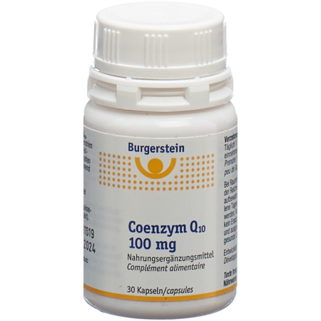 Burgerstein Coenzyme Q10 капсулалары 100 мг 30 дана болады