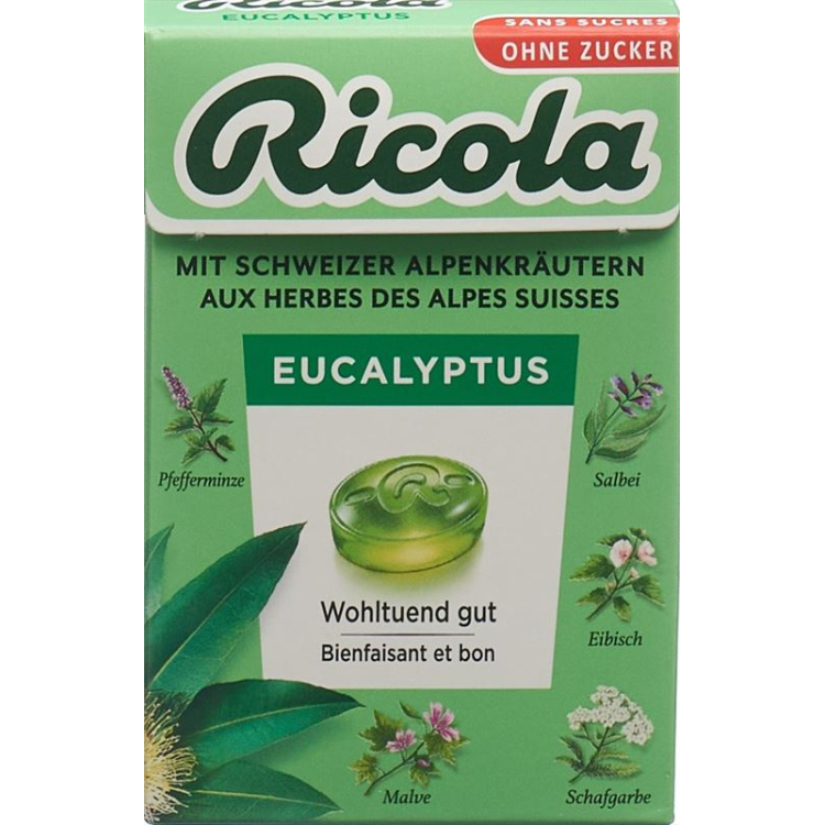 RICOLA Eucalyptus Bonbons oZ m Stévia