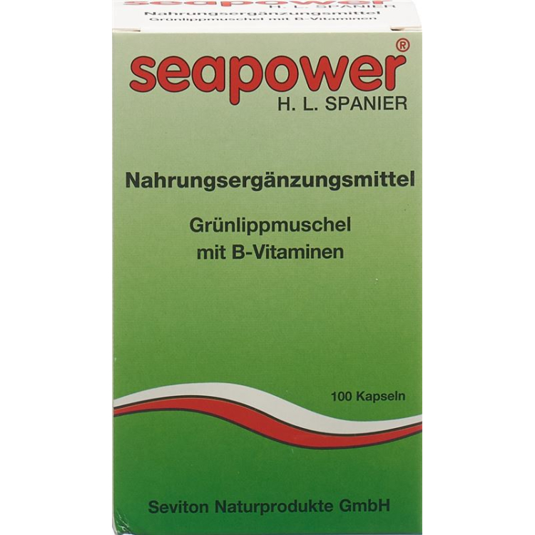 SEAPOWER carne de mejillón y vitamina B cápsulas 100uds