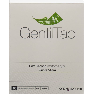 GentilTac soft silicone interface layer 5x7.5cm sterile 10 pcs