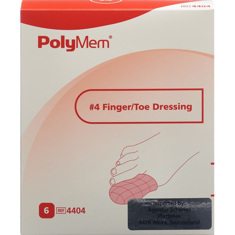 PolyMem 手指/脚趾绷带 XL No.4 6 件