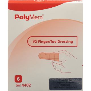 PolyMem Finger/ Zehenverband M No.2 6 Stk