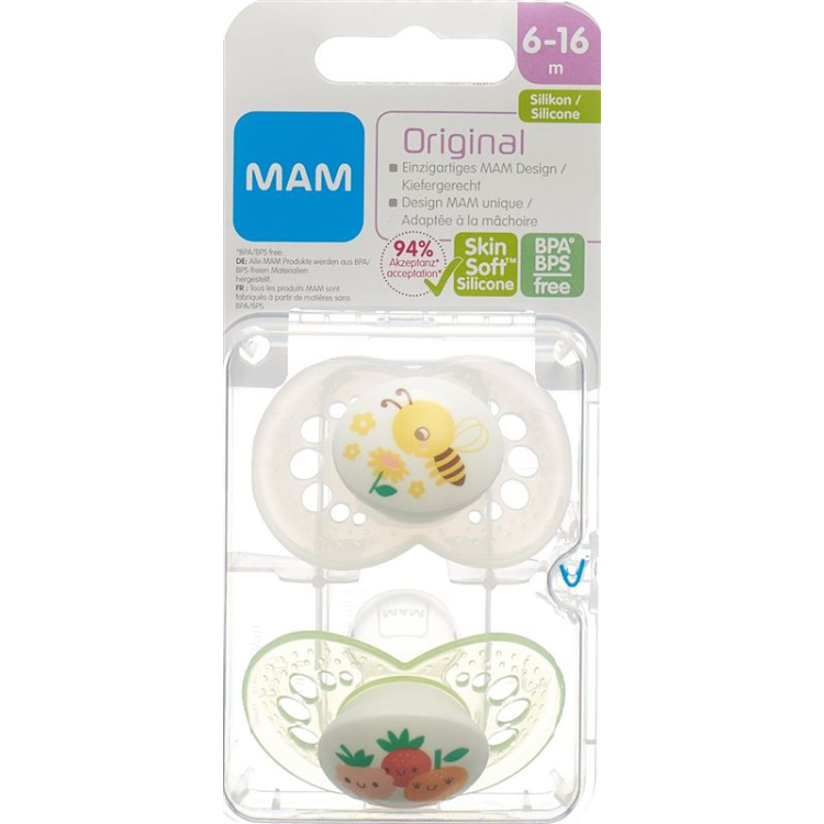 MAM Original Nuggi Silicona 6-16m Unisex