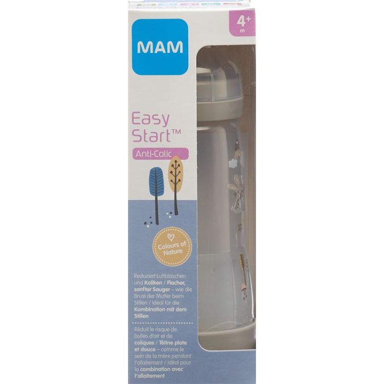 MAM Easy Start koolikutevastane Flasche 320ml 4+ Monate Unisex