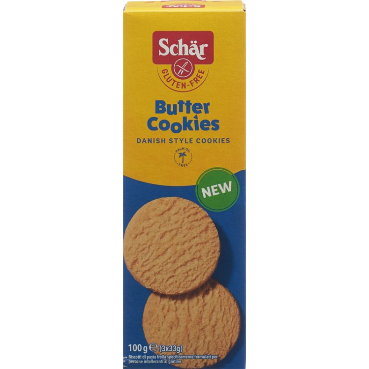 Schär Butter Cookies glutenfrei 100 גרם