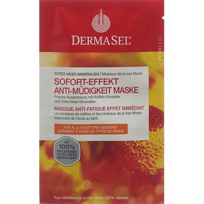 DermaSel anti-trötthetsmask tysk/fransk påse 12 ml