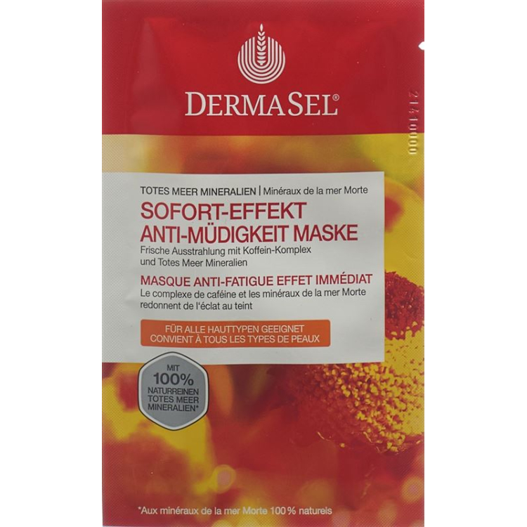 DermaSel Maske Anti-Müdigkeit Deutsch/Französisch Btl 12 ml