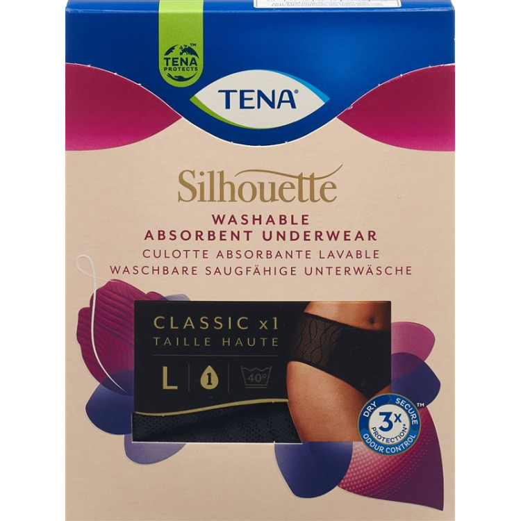 TENA Silhouette Classic Перящо се бельо L черно