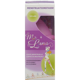 Me Luna menstrual cup soft Shorty XL Ring Pink