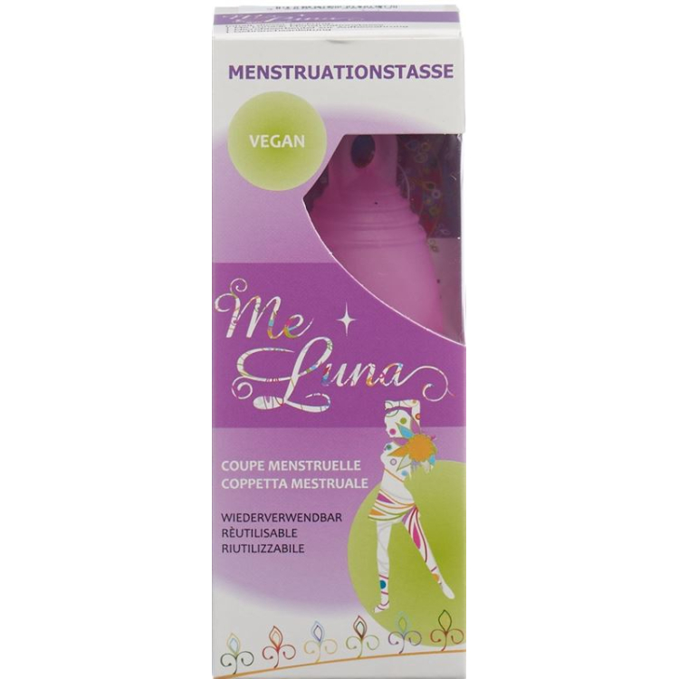 Me Luna menstrual cup Soft S Ring Pink