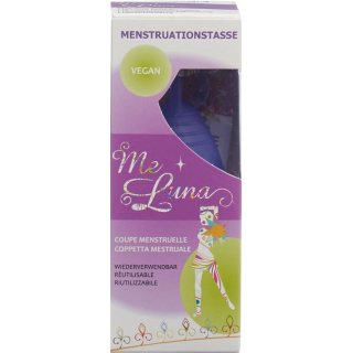 Me Luna Menstrual Cup Sport Shorty L Ring Blue-Purple
