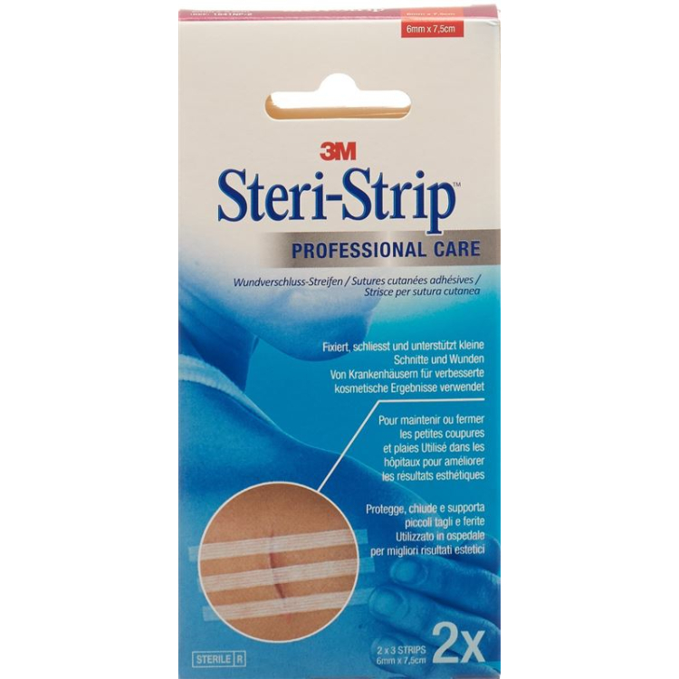 3M Steri Strip 6x75 мм, ширина 12 x 3 шт.