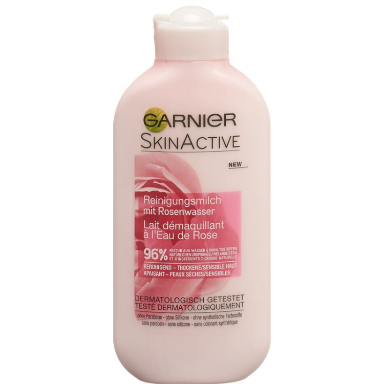 Garnier Natural Range Milk Rose Fl 200 ml