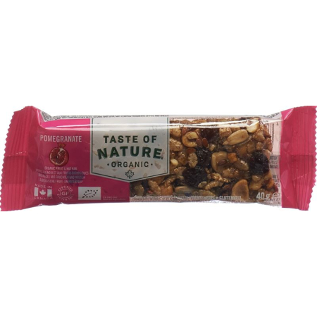 Taste of Nature Bar Pomegranate 16 x 40 ក្រាម។