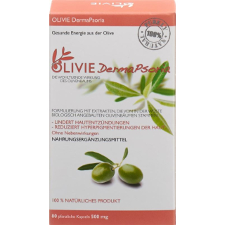 OLIVIE Dermapsoria 500 mg gélules végétale 80 Stk