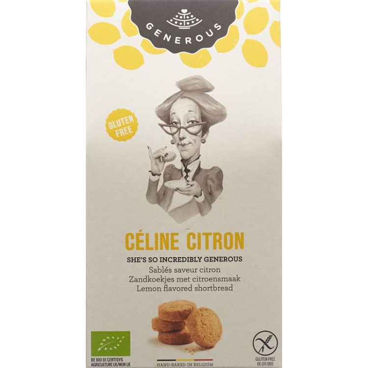 Generous Celine Citron Sablés Gluten Free 120 g