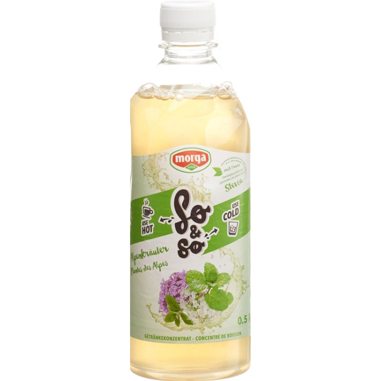 So & So Alpenkräuter Konz with Stevia Fl 5 dl