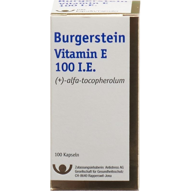 Бургерштейн Е витамині капсулалары 100 IE Ds 100 дана