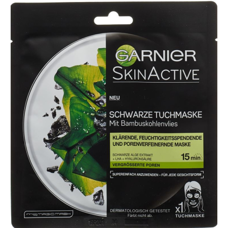 Garnier SkinActive Tissue Mask Charcoal Algae 20 x 28 g