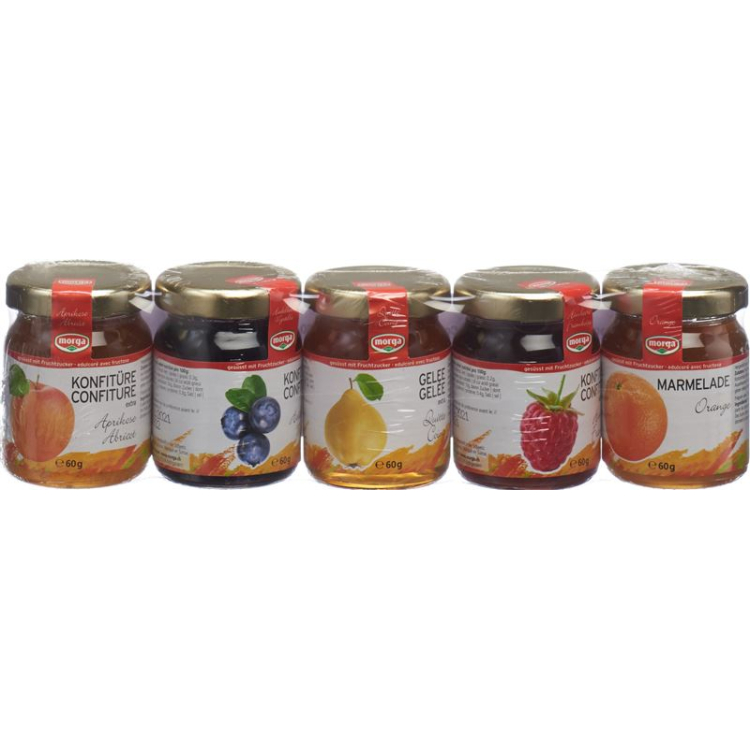 Morga Midget jam with fructose 5 x 60 g