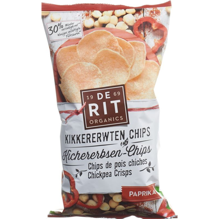 De Rit chickpea chips paprika Bio 75 g