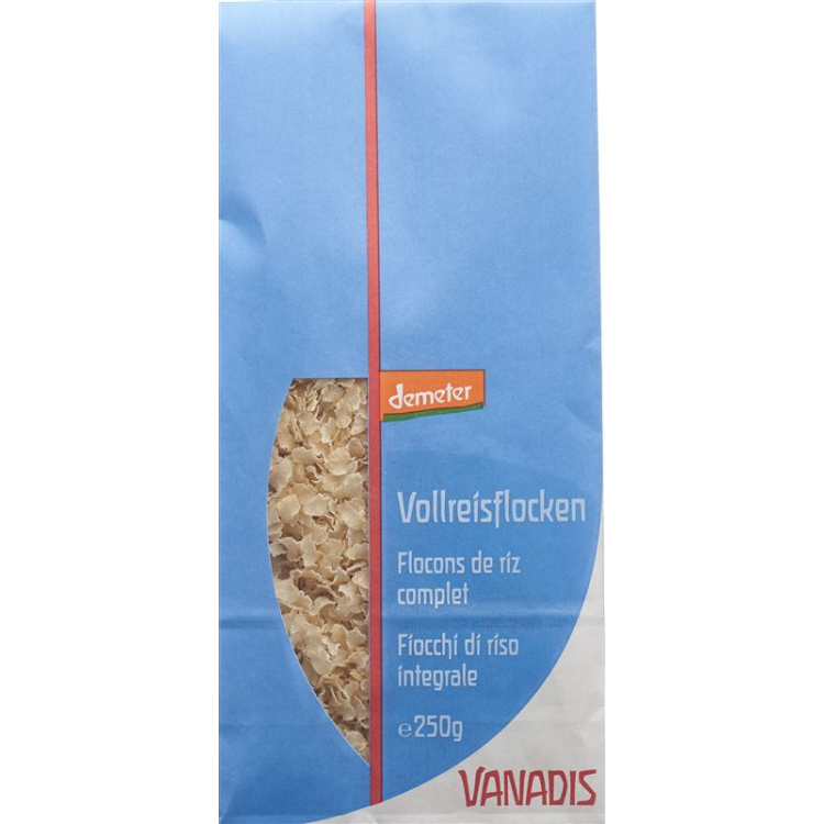 VANADIS flocos de arroz integral Demeter Btl 250 g