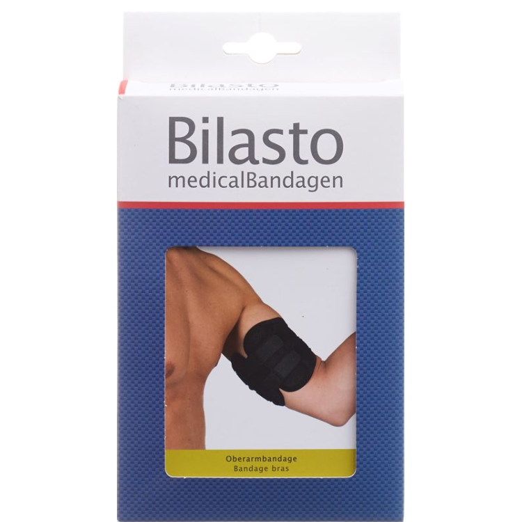 Bilasto Oberarmbandage L/XL schwarz mit Klettverschluss