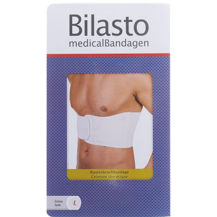 Bilasto rib fracture bandage L white unisex