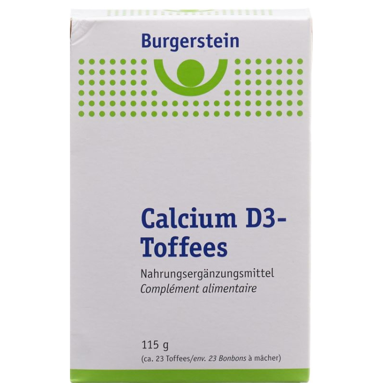 Burgerstein Calcium D3 karamele 115 g