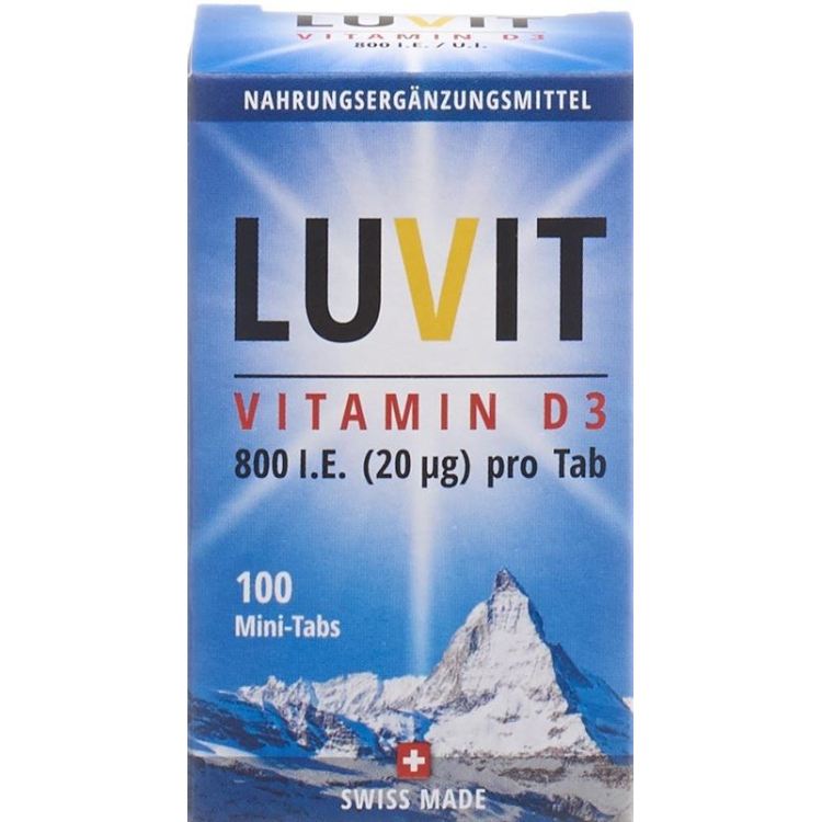 LUVIT vitamin D3 Mini-Tabs Ds 100 pcs