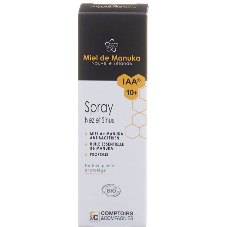 Comptoirs and Compagnies nasal spray with Manuka honey and propolis 15 ml