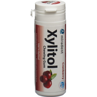 Miradent Xylitol Chewing Gum Cranberry 12 x 30 pcs