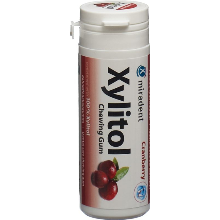 Miradent Xylitol Chewing Gum Cranberry 12 x 30 pcs