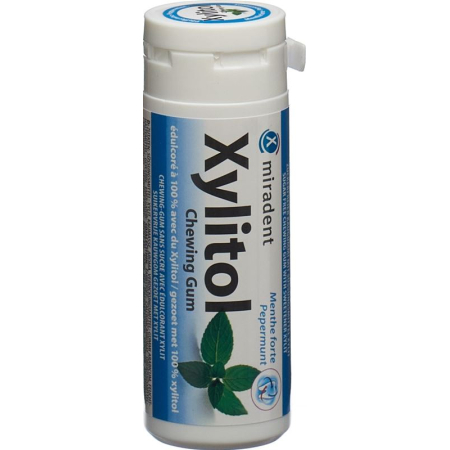 Miradent Xylitol žvečilni gumi Mint 12 x 30 kos