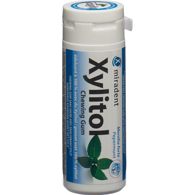Miradent Xylitol žvečilni gumi Mint 12 x 30 kos