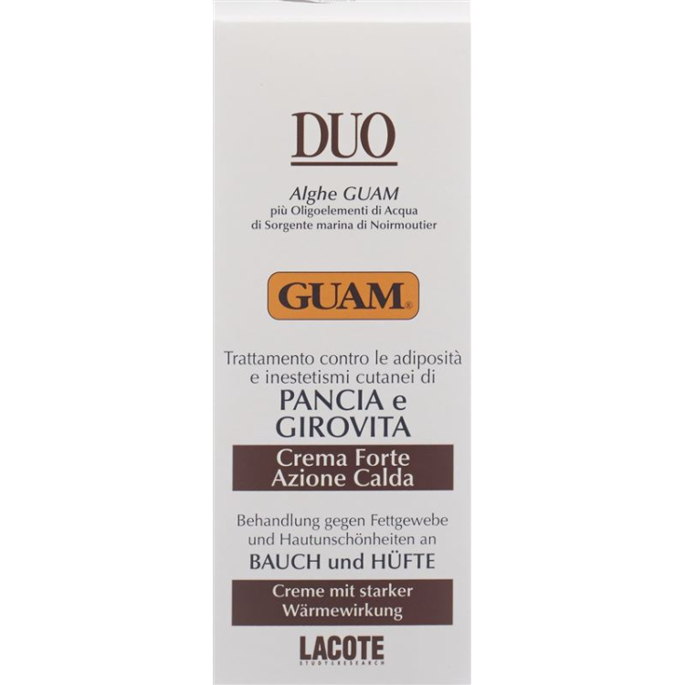 GUAM DUO krem ​​brzuch + biodra rozgrzewający 150 ml