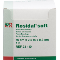 Bandage mousse souple Rosidal 2.5mx10cmx0.3cm