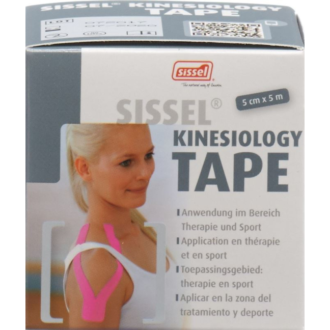 SISSEL Kinesiology Tape 5cmx5m merah jambu