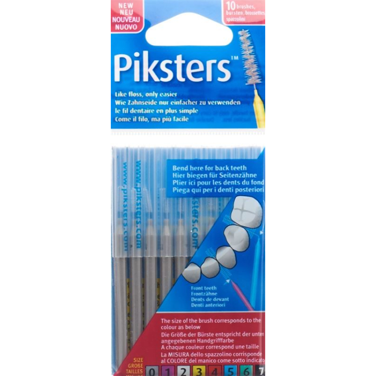 Piksters interdentalborstar 0 10 st