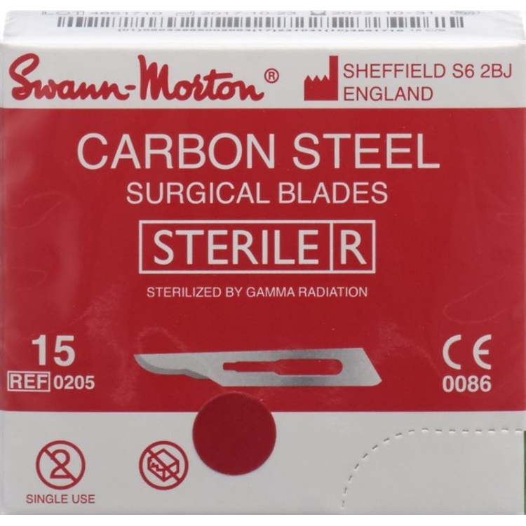 Swann-Morton Skalpellklingen Fig. 15 steril 100 Stk