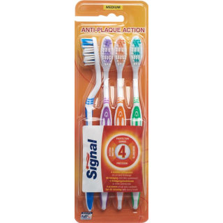 Signal cepillo de dientes mediano 4 family 4uds