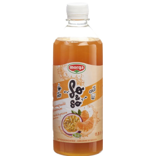 so&so passion fruit tangerine concentrate organic bottle 5 dl