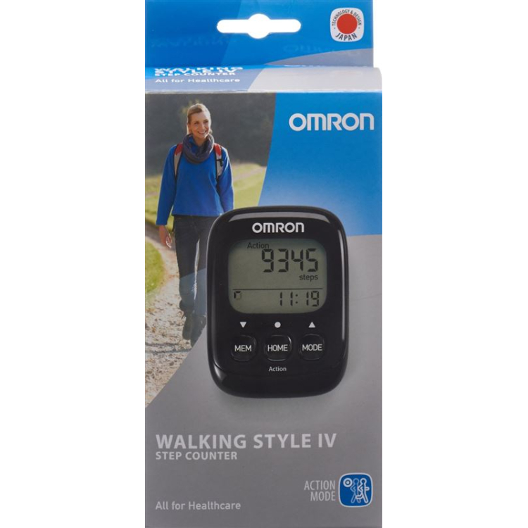 Omron pedometer Walking Style IV black