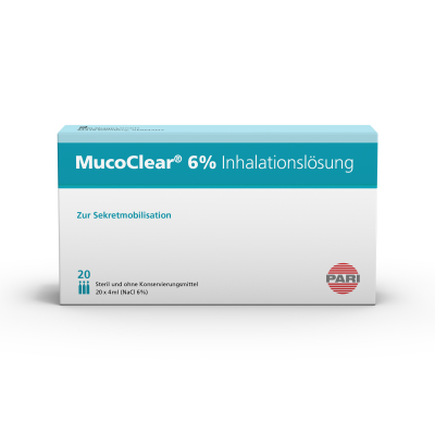 PARI MucoClear NaCl Inhal Lös 6 % hyp 20 Amp 4 ml