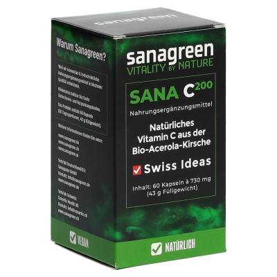 SANA C200 sanagreen Vitamin C Kaps Acer Bio 60 Stk